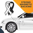 thumbnail image 7 of Support Lung Cancer Awareness White Ribbon Magnet Decal, 3.5x7 in, Automotive Magnet, 7 of 7