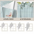 thumbnail image 5 of Easter Bunny Tail Swag Valances for Windows, Kitchen Window Curtains Over Sink, Colorful Easter Eggs Teal Wooden Leaves Window Treatment Curtains for Living Room/Bedroom Curtains 2 Panel Sets 36"x45", 5 of 8