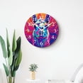 thumbnail image 4 of 12 Inch Wall Clock Battery Operated Silent Clock Decorative for Office, Kitchen, Outdoor, Living Room，Funny Portrait of Alpaca Llama Natural, 4 of 4
