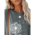 thumbnail image 3 of FASHIONWT Women Halloween Printed Stretch Tops Long Sleeve Round Neck Classic Loose Cotton T-Shirt, 3 of 4