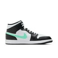 thumbnail image 2 of Men's Jordan 1 Mid White/Green Glow-Black (DQ8426 103) - 7.5, 2 of 7