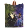 thumbnail image 1 of Luxury Witch Movie Poster Wicked Throw Blanket, Fleece Christmas Blankets And Throws For All Seasons, Wrinkle-Resistant Air Conditioned Blanket 50"X40", 1 of 7