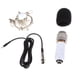 thumbnail image 1 of Micrófono de condensador profesional + soporte de choque + tapa de espuma + cable de alimentación blanco SM SunniMix Micrófono de condensador Kit de micrófono, 1 of 8