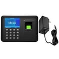 thumbnail image 2 of VBXOAE 2.4" LCD Biometric Fingerprint and Password Time Clock Customizable Break Lunch Tracking Effortless Overtime Management Detailed Payroll Reports Easy Setup Guide Wall, 2 of 3