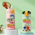 thumbnail image 5 of Vaso térmico para niños de Sonic The Hedgehog de 460 ml, vaso con pajita, botella de acero inoxidable portátil con puntos que rebotan, regalo para niños, 5 of 5