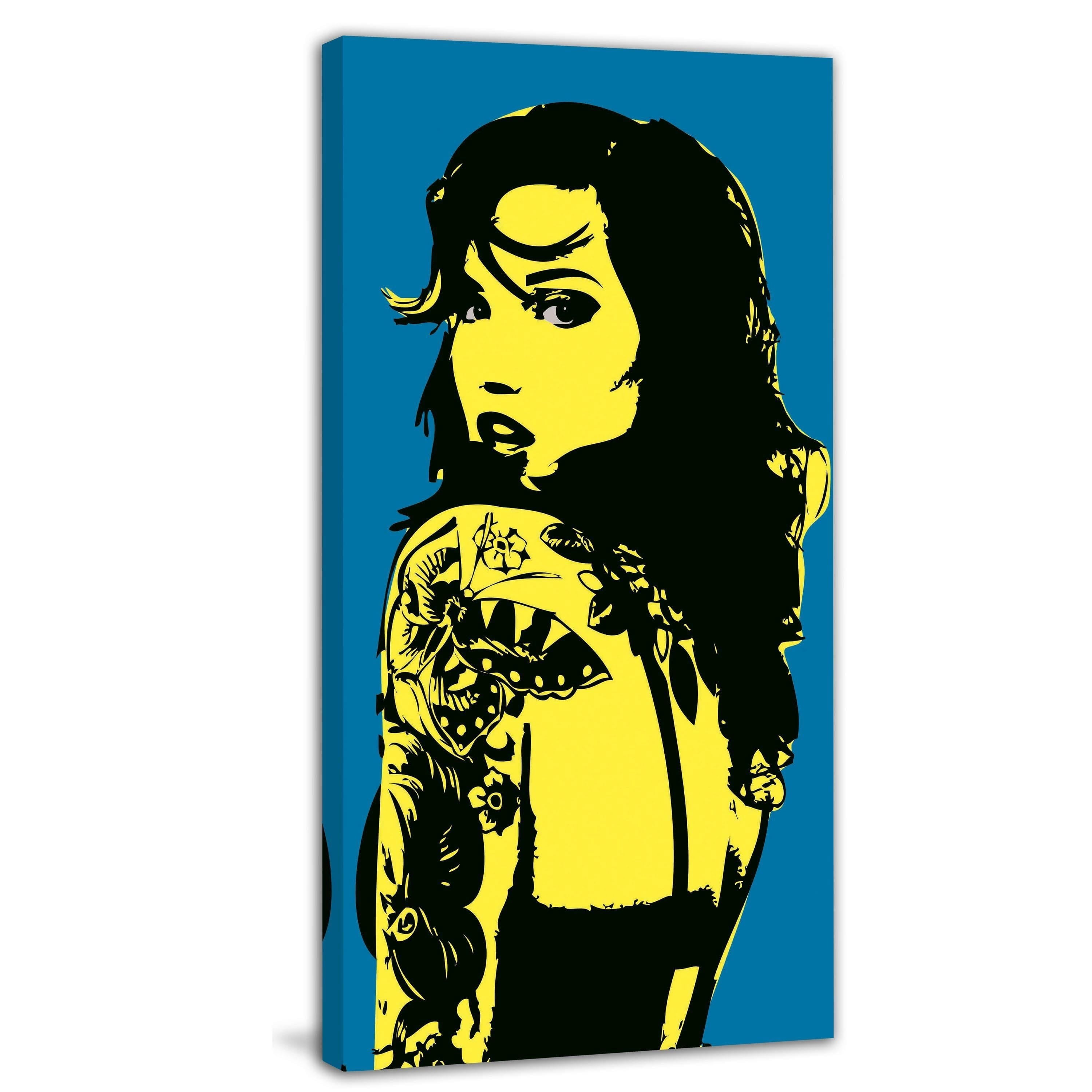Marmont Hill Inc Marmont Hill - Girl 4 Print on Canvas - Multi-color