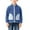 Blue, variant on Fleece Jacket Boys Kids Contrast Patch Stand Collar Color Block Fleece Zip Liner Jacket Boys Spring Fall Warm Inner Coat