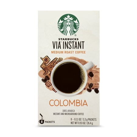 Starbucks VIA Instant Colombia Coffee (1 box of 8