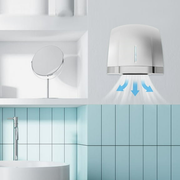 Commercial Hand Dryer 1800W High Speed Hot ColdAir Automatic Electric Hand Dryer Elegant Look, Pure Copper Motor, Infrared Sensor