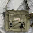 thumbnail image 2 of Bolso Bandolera Bolso de mensajero de nailon japonés, Bolso de hombro impermeable grande pura (verde), 2 of 5