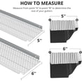 thumbnail image 2 of Gutter Guards 5 Inch, Leaf Filter for Gutters - Heavy Duty Aluminum 28ft Mesh Screen, Weatherproof Protection, DIY Install with Scissors & Gloves, All-Purpose Fit for Home Roof (Silver, 1-Pack), 2 of 9