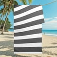 thumbnail image 6 of Litrail Oversized Striped Beach Towel - Polyester Quick Drying Sand Free, Large 59x29.5in Adult Towel for Men Women, Swim Pool Travel Camping, Machine Washable, 6 of 6