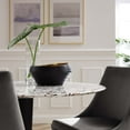 thumbnail image 6 of Modway Zinque 40" Round Terrazzo Dining Table in Gold White, 6 of 6