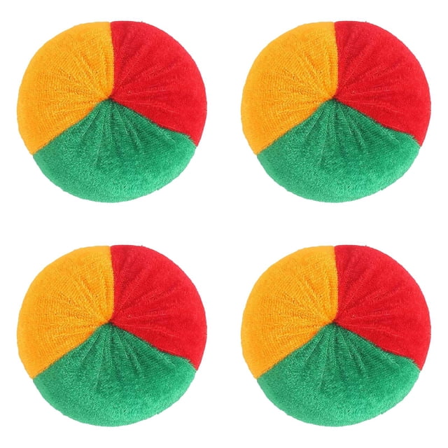 YWIYIUD 4PCS 2.76inch Portable and Durable Interactive Toys for Party Sports Activities Coordination Training and Stress Reliefing Reusable Colorful KnittedBalls for Teens and Beginners
