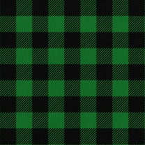 Mainstays 42" x 1.5 yd Cotton Light-Weight Flannel Buffalo Plaid Precut Sewing & Craft Fabric, Hunter/Black