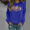 thumbnail image 5 of Taqqpue Sweatshirt for Women Fall Crewneck Pumpkin Pullovers Loose Fit Halloween Thanksgiving Oversize Long Sleeve Shirt Tops, 5 of 7