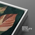 thumbnail image 6 of Framed Canvas Wall Art Tropical Leaves Botanical Print for Living Room Decoration - 16"x24" WHITE, 6 of 8