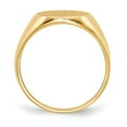 thumbnail image 2 of 14K Yellow Gold Ring Band Signet 15.5x13.5mm Closed Back Men's, Size 8, 2 of 5