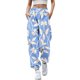 thumbnail image 1 of Pantalones afelpados para mujer Gibobby Pantalón deportivo sanitario estampado floral Azul M, 1 of 4