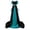 Cyan, variant on Women Vintage Gothic Long Train Ball Gown 4 Piece Set, Patchwork Square Collar Long Sleeve Medieval Princess Dress, Halloween Tea Party Cosplay Costume with Gloves and Belt,Hot Pink,L