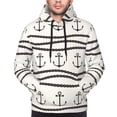 thumbnail image 2 of Bingfone Anchors and Ropes Men's Drawstring Hoodie Long Sleeve Pocket Sweatshirts-Large, 2 of 6