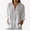 White, variant on Dezsed Womens Cotton Button Shirt Casual Long Sleeve Loose Collared Linen Work Blouse Tops with Pocket Pink M