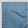 thumbnail image 4 of oneOone Polyester Spandex Medium Blue Fabric Floral Sewing Craft Projects Fabric Prints By Yard 56 Inch Wide, 4 of 4