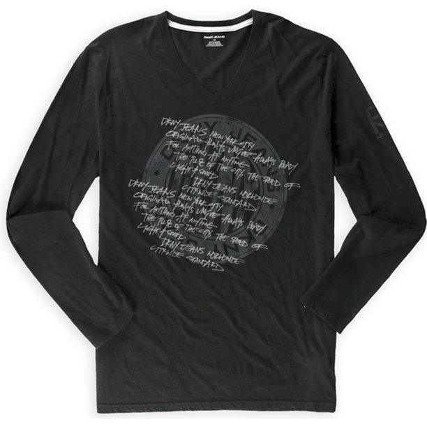 Camiseta gráfica DKNY Graffiti NYC negro grande