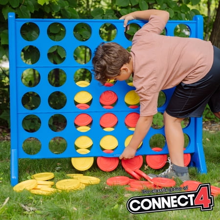Giant Connect 4 Outdoor Lawn Game, Molded, 4FT