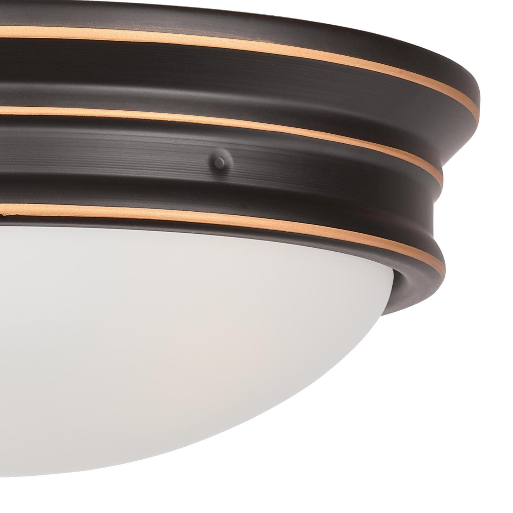 Westinghouse 6370600 Meadowbrook 2 Light 13" Wide Led Flush Mount Bowl Ceiling Fixture -