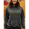 thumbnail image 2 of Trendy Xmas Christmas Hoodie for Men Women, Holiday Pullover Hooded Sweatshirt, Cozy Cotton Poly Blend, Funny Winter Xmas Gift Outfit, 2 of 5