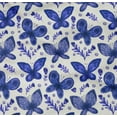 thumbnail image 4 of oneOone Cotton Poplin Twill Indigo Blue Fabric Insect & Floral Feather Sewing Craft Projects Fabric Prints By Yard 56 Inch Wide, 4 of 4