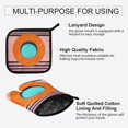 thumbnail image 3 of Yayeee Oven Mitts and Pot Holder Set of 2 Heat Resistant Kitchen Gloves Baking Hot Pad, Orange Circle, 3 of 5