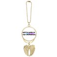 thumbnail image 1 of City Radio Istanbul Building Car Keychain Angel Wing Pendant, 1 of 4