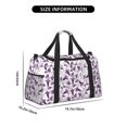 thumbnail image 3 of Balery Violets Flowers Bolsa de Gimnasio para Mujeres, Bolsa de Viaje con Bolsillo Húmedo, Bolsa de Fin de Semana para Mujeres, Bolsa de Viaje Resistente al Agua, 3 of 7