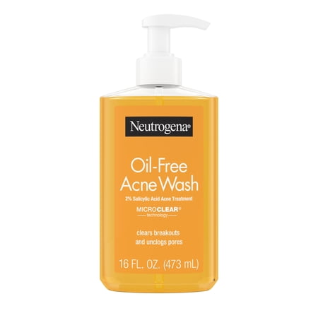 Neutrogena Oil-Free Acne Face Wash Salicylic Acid Facial Cleanser & Acne Treatment 16 fl oz