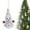 L, variant on KaiXunRui Christmas Ornaments Ornaments Vintage Christmas Ornaments Christmas Cute Snowman Plush Ornaments Hat Wearing Snowman Dolls Christmas Tree Hanging Decor Box Plush Accessories