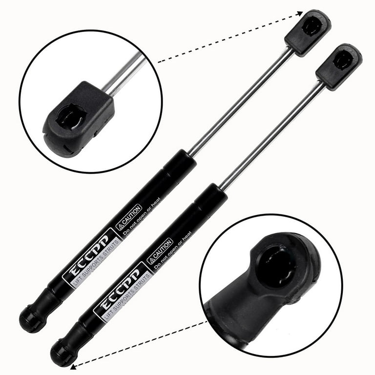 BOXI 2pcs Universal Lift Supports Struts Shocks Gas Struts Shocks Springs  Supports Extended Length 15.00 Inches, Compressed Length 9.40 Inches, Force