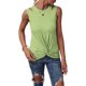 thumbnail image 2 of Camiseta sin mangas sin mangas para mujer Camisas sueltas casuales Túnicas XBTCLXEBCO Verde claro, Chico, 2 of 4