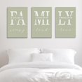 thumbnail image 5 of Farmhouse Family Wall Art Set of 3,Home Love Framed Canvas Prints Family Wall Decor for Living Room, Family Signs Prints Dining Room Wall Decor,Dining Room Decor for Wall, Sage Green 12"X16", 5 of 6