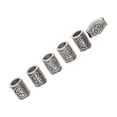 thumbnail image 3 of 6 Piezas Barba Beads Aley Aleación Elegante y Elegante Beads Vintage Hair Tube Para Mujeres Hombres, 3 of 7