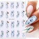 thumbnail image 3 of Geometric Lines Nail Stickers,Bronzing Marble Blooming Nail Decals Laser Gold Nail Art Stickers 3D Abstract Line Adhesive Stickers for Nails Women DIY, 3 of 4