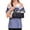 Purple, variant on Post Shoulder Surgery Shirts for Women Chemo Dialysis Port with One Shoulder Zippers After Rotator Cuff Repair Tops,Blue (XL)