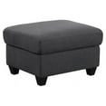 thumbnail image 4 of Six Seat Fabric Reversible Modular Sofa & Two Ottoman-Dark Gray, 4 of 9