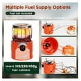 2 in 1Portable Propane Heater & Stove, Outdoor Mini Camping Gas Stove