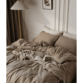 thumbnail image 3 of Zhuge Bed Sheets Set, Bedding Sheets Pillowcases Kit, Twin Bed Set, Hotel Bedding, Home Decor(Khaki), 3 of 5
