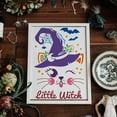 thumbnail image 6 of Cat Witch Painting Stencil 8.3x11.7inch Plastic PET Cute Cat Face Drawing Template Little Witch Stencil Witch Hat Bats Stars Spider Cobweb Template Witch Day Stencil for DIY Crafts, 6 of 7