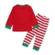 thumbnail image 3 of Conjuntos de ropa de Navidad para bebés, niños y niñas, camiseta de manga larga con diseño de alce y pantalones a rayas, pijamas para bebés, ropa para niños, 3 of 5