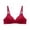 Red, variant on Patlollav Womens Bras Wire Free Underwear Small Cup Lingerie