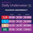 thumbnail image 3 of First Quality 47023110 Lavender Large Prevail Womens Overnight Adult Heavy Absorbent Underwear - Pack of 64, 3 of 6
